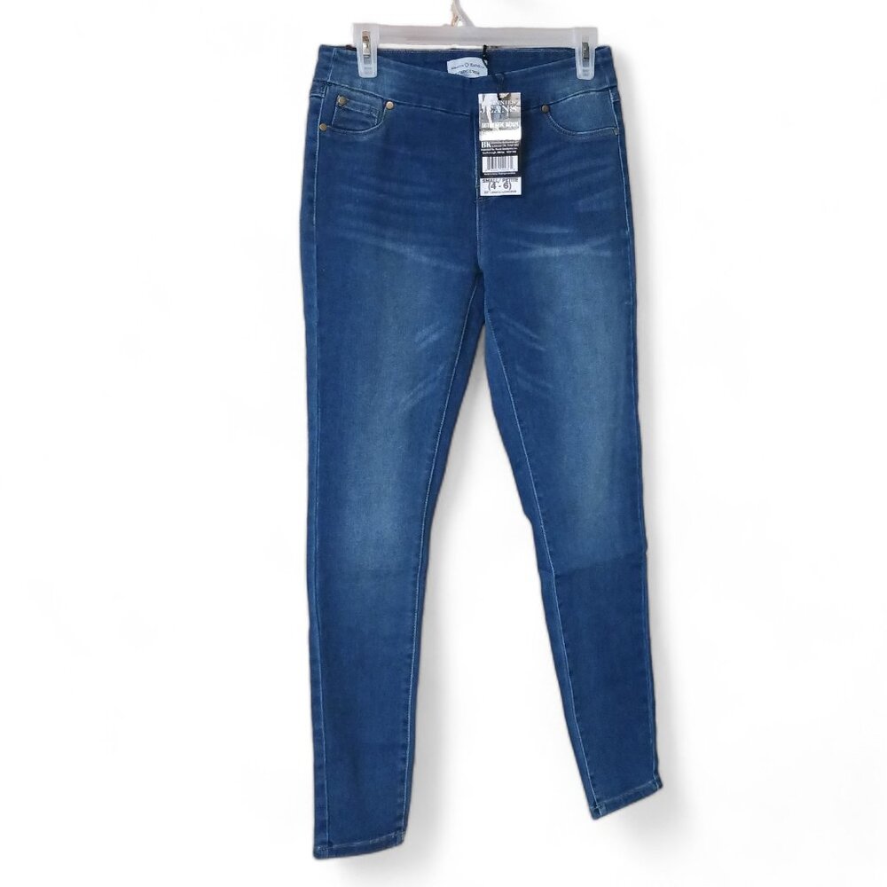 Sale! Johnnies Authentic Blue  Denim Skinny Stretch  High Rise Pull On Jeans